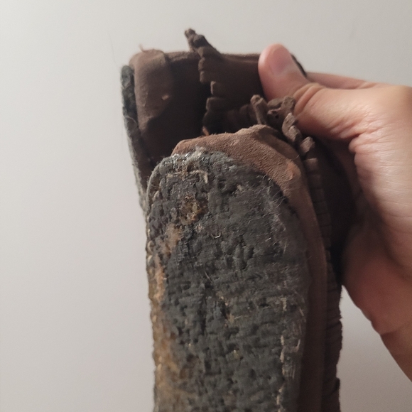 Chocolate Brown Suede Moccasin SoftMoc - Picture 7 of 8